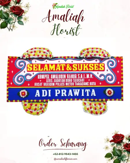 Papan Bunga Ucapan Selamat Wonobodro